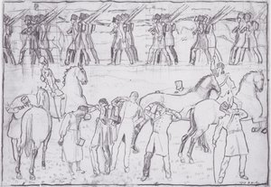 Le départ des étudiants allemands pour la guerre de libération de 1813 - Ferdinand Hodler